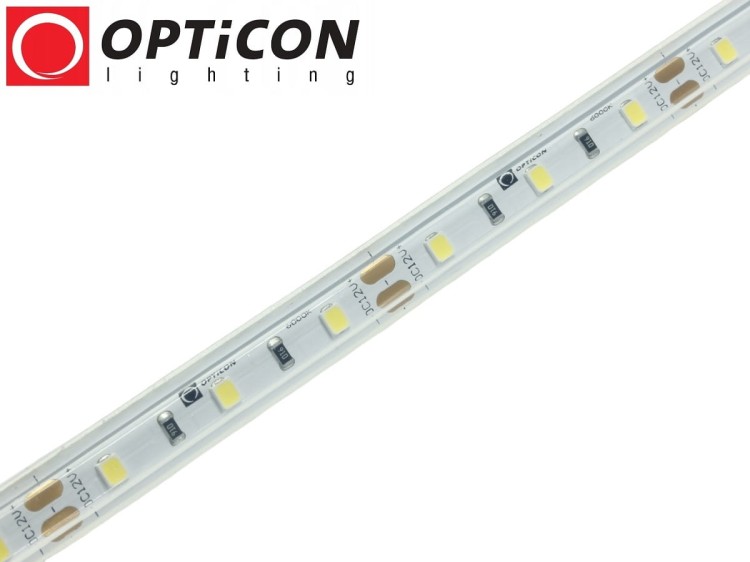 Taśma LED 12V 300 SMD 2835 10mm IP68 4,8W/m Biały Zimny 6000K OPTICON PREMIUM