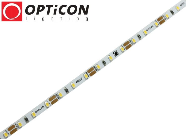 Taśma LED 12V 600 SMD 2216 4mm IP20 7,2W/m Biały Dzienny 4000K OPTICON PREMIUM