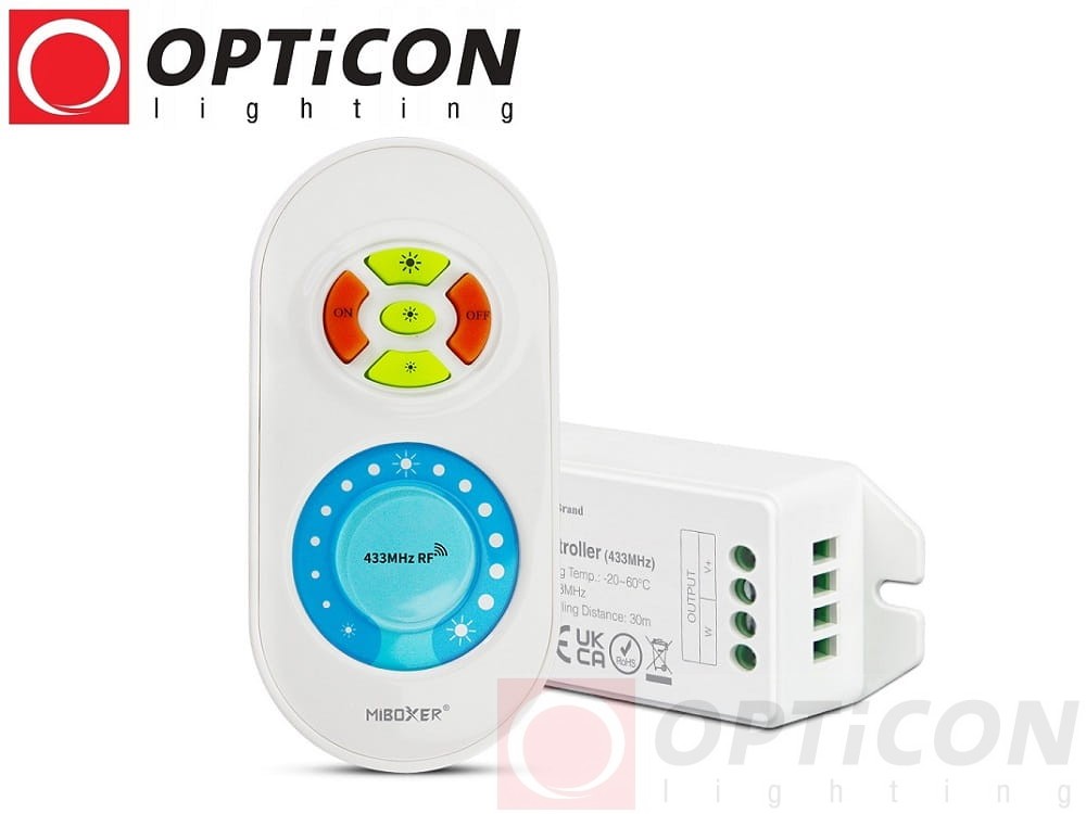 Sterownik Mi-Light MONO 12A 12V / 24V DC 433Mhz + Pilot Dotykowy