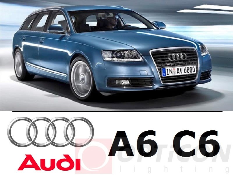 AUDI A6 C6 Avant - Zestaw oświetlenie kabiny LED Premium - 17 żarówek 