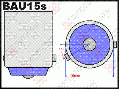 Volvo S60 II - Światła kierunkowskazów LED Py21W Bau15s CANBUS Opticon Premium - Zestaw 2 żarówki