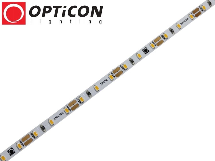 Taśma LED 12V 600 SMD 2216 4mm IP20 7,2W/m Biały Ciepły 2700K OPTICON PREMIUM