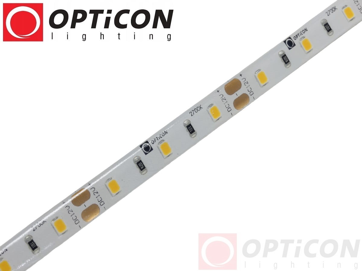 Taśma LED 12V 300 SMD 2835 8mm IP65 4,8W/m Biały Ciepły 2700K OPTICON PREMIUM