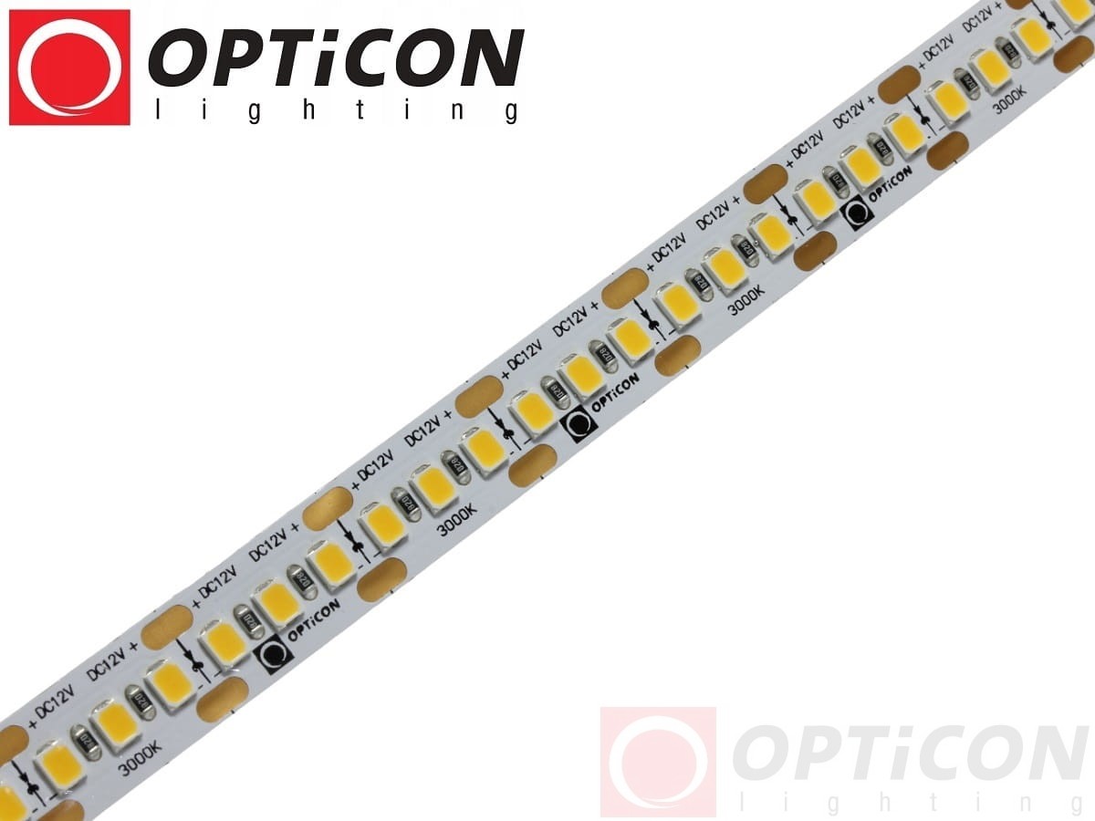 Taśma LED 12V 900 SMD 2835 10mm IP20 14,4W/m Biały Ciepły 3000K OPTICON PREMIUM