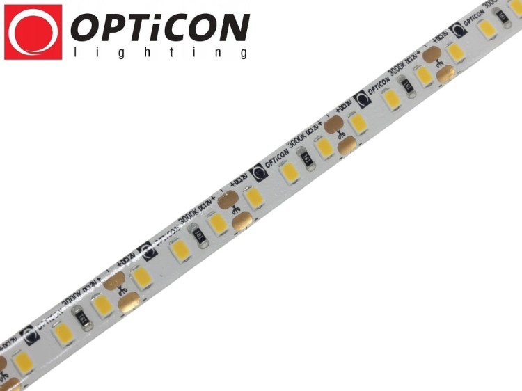 Taśma LED 12V 600 SMD 2835 8mm IP65 9,6W/m Biały Ciepły 3000K OPTICON PREMIUM