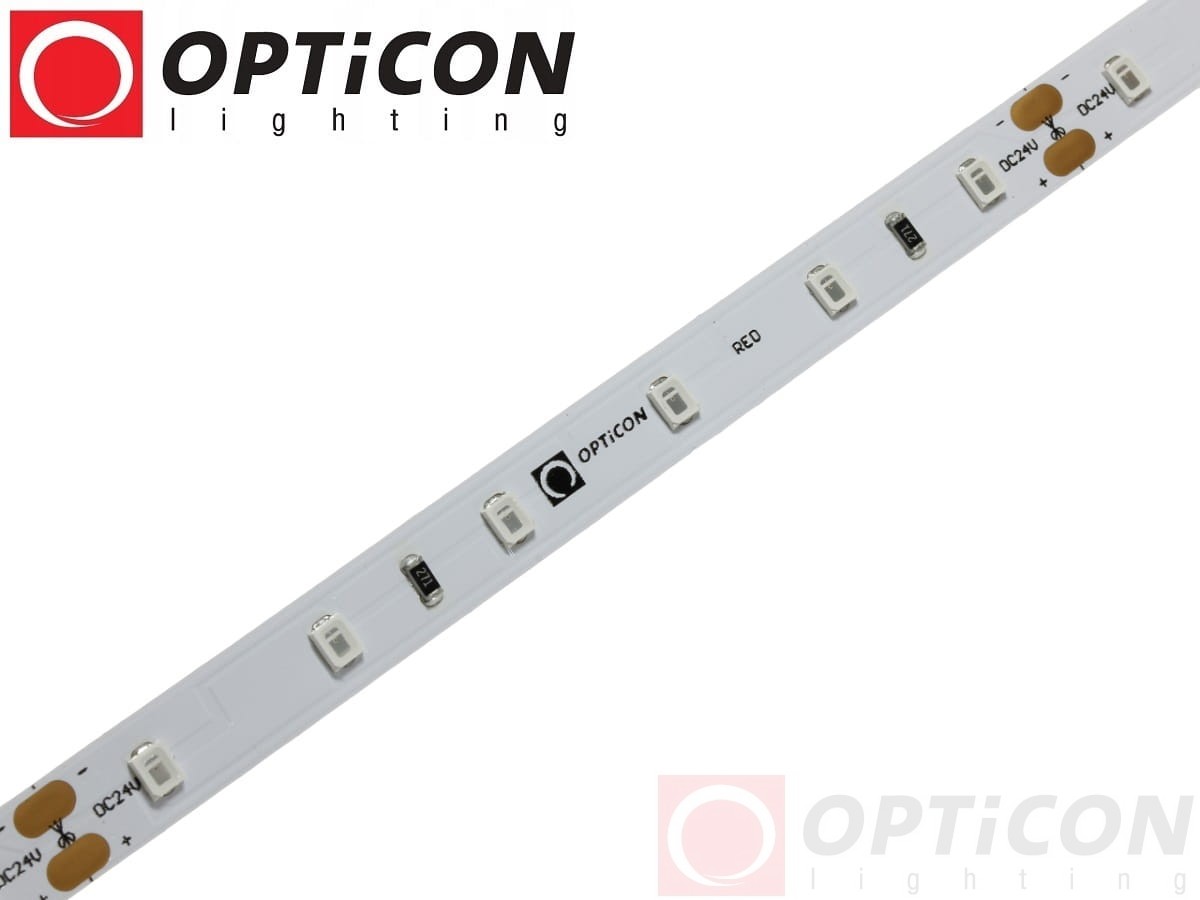 Taśma LED 24V 300 SMD 2835 8mm IP20 4,8W /m Czerwony OPTICON PREMIUM