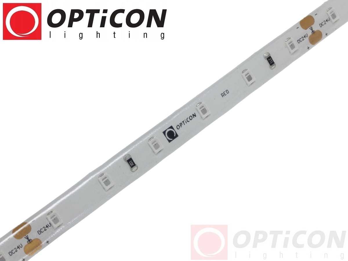 Taśma LED 24V 300 SMD 2835 8mm IP65 4,8W /m Czerwony OPTICON PREMIUM