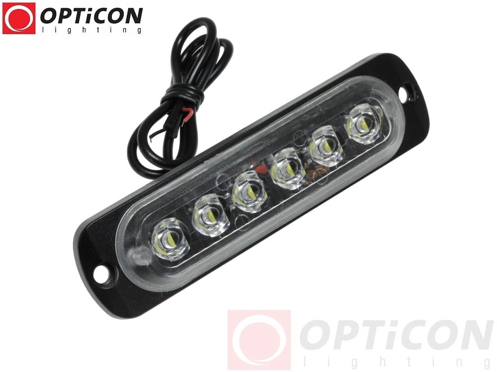 Moduł LED 12V 6x SMD2835 IP65 2W Biały Zimny 6000K OPTICON