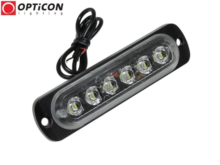 Moduł LED 12V 6x SMD2835 IP65 2W Biały Zimny 6000K OPTICON