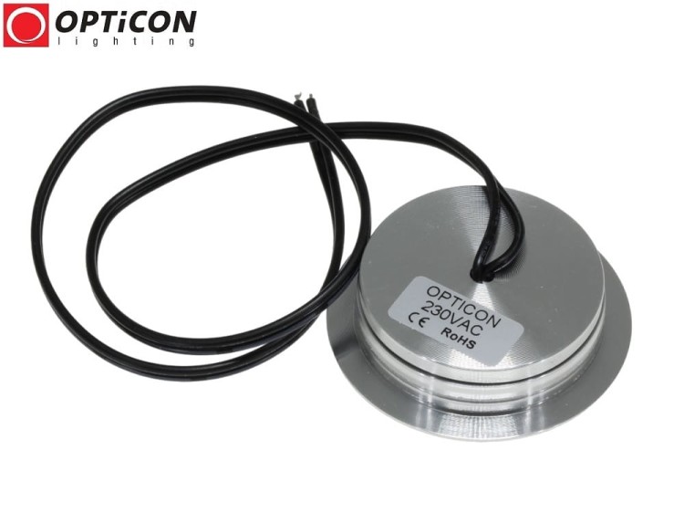 Lampa Meblowa LED 2W 230V AC 200lm Biały Ciepły 3000K OPTICON