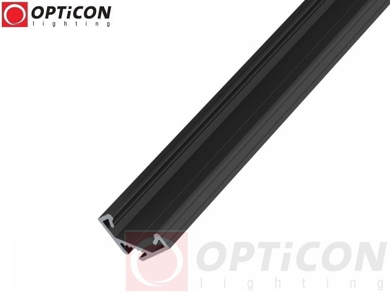 Profil LED C2 Czarny aluminium anodowane - 100 cm