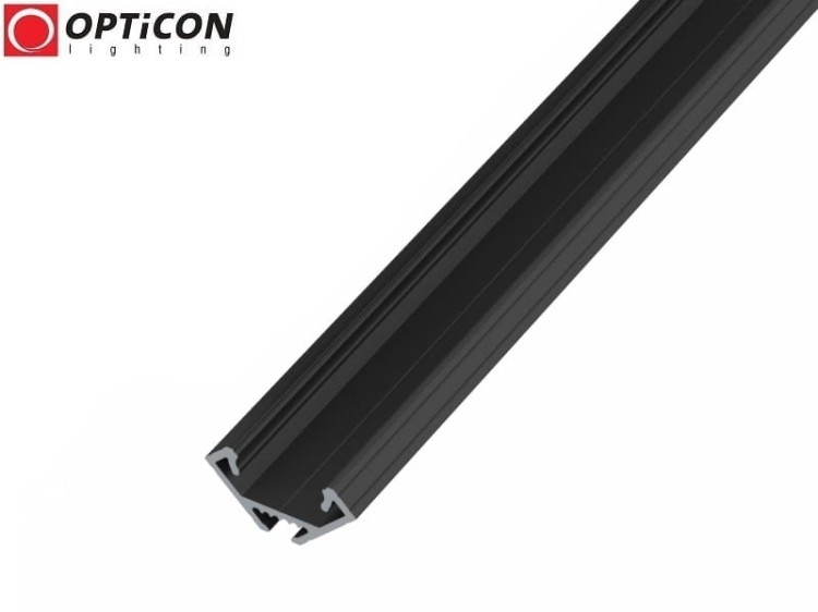Profil LED C2 Czarny aluminium anodowane - 100 cm