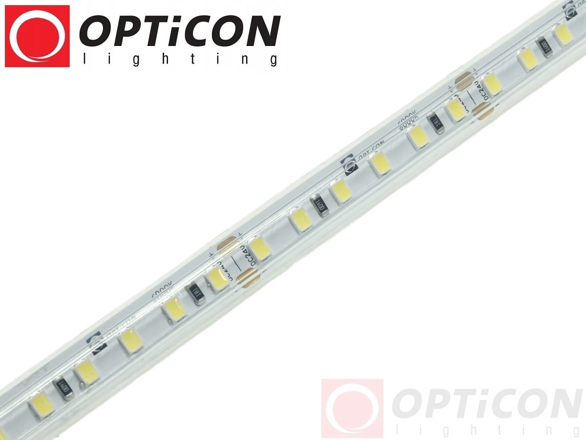 Taśma LED 24V 600 SMD 2835 10mm IP68 9,6W/m Biały Zimny 6000K OPTICON PREMIUM