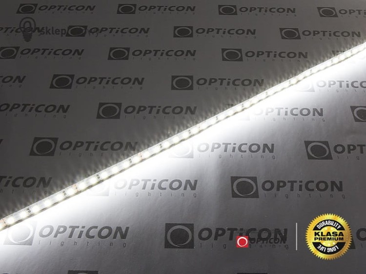 Taśma LED 24V 600 SMD 2835 10mm IP68 9,6W/m Biały Zimny 6000K OPTICON PREMIUM