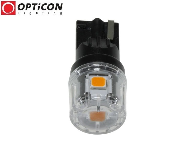 Żarówka Led W5W T10 5x SMD3030 12V Pomarańczowy OPTICON PREMIUM