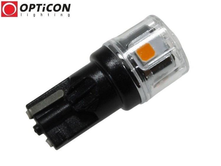 Żarówka Led W5W T10 5x SMD3030 12V Pomarańczowy OPTICON PREMIUM