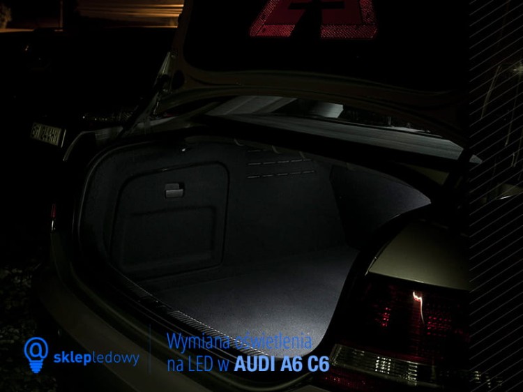 AUDI A6 C6 Avant - Zestaw oświetlenie kabiny LED Premium - 17 żarówek 