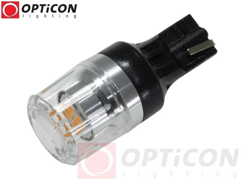 Żarówka Led W16W T15 4x SMD 3030 12V Pomarańczowy CANBUS OPTICON PREMIUM