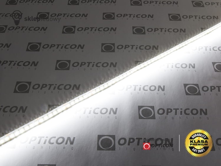 Taśma LED 24V 900 SMD 2835 12mm IP68 14,4W/m Biały Zimny 6000K OPTICON PREMIUM