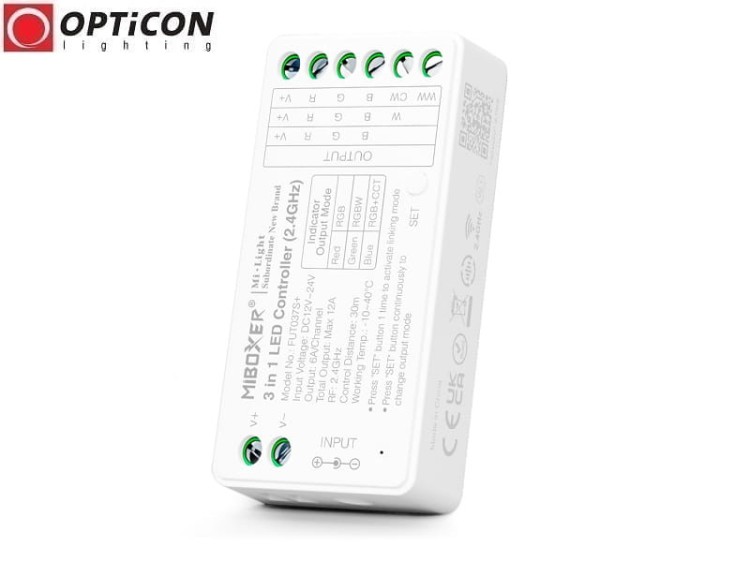 Sterownik Mi-Light 3in1 FUT037S+ 12A 12V / 24V DC 2,4G