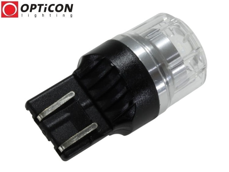 Żarówka Led W21W T20 4x SMD 3030 12V Czerwony OPTICON PREMIUM