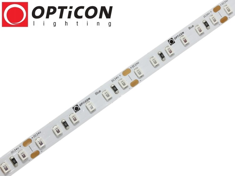 Taśma LED 24V 600 SMD 2835 8mm IP20 9,6W /m Niebieski OPTICON PREMIUM