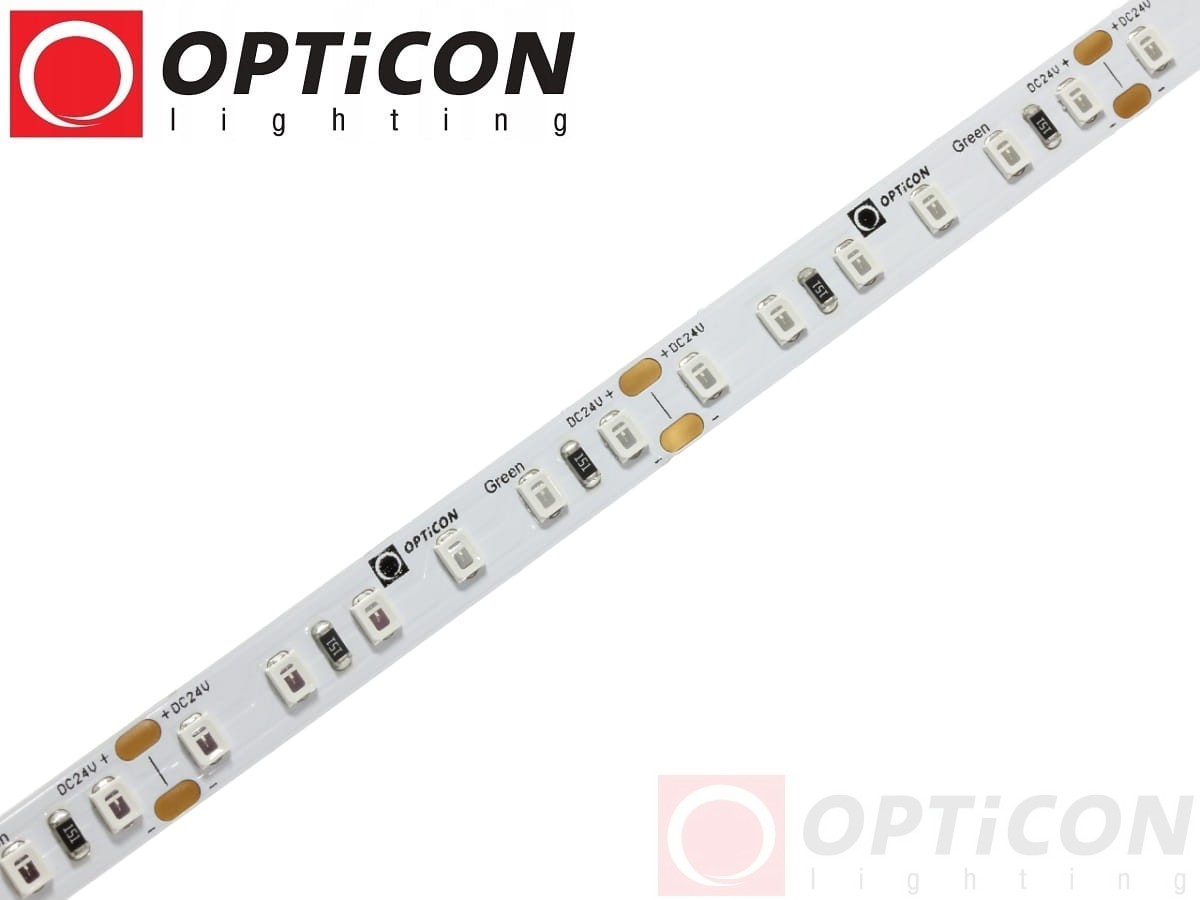 Taśma LED 24V 600 SMD 2835 8mm IP20 9,6W /m Zielony OPTICON PREMIUM