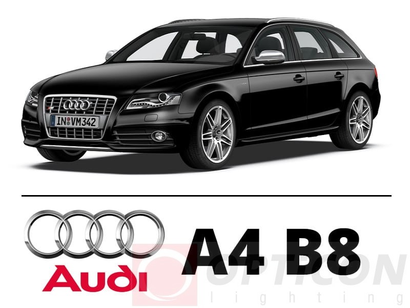 AUDI A4 B8 Avant - Zestaw oświetlenie kabiny LED Standard 4000K - 10 / 16 żarówek