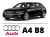 AUDI A4 B8 Avant - Zestaw oświetlenie kabiny LED Standard 4000K - 10 / 16 żarówek