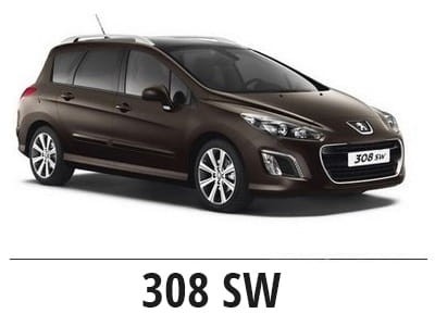 Peugeot 308 SW - Zestaw oświetlenie kabiny LED Standard 4000K - 7 żarówek