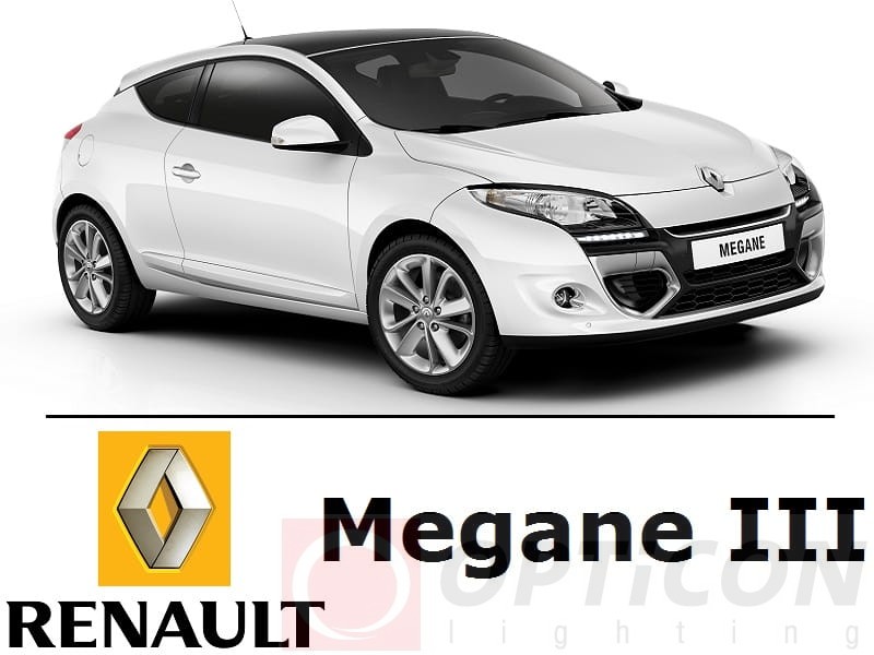Renault Megane III Coupe - Zestaw oświetlenie kabiny LED Standard 4000K - 8 żarówek