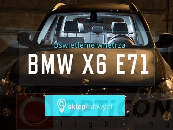 BMW X6 E71 - Zestaw oświetlenie kabiny LED Standard 4000K - 19 żarówek