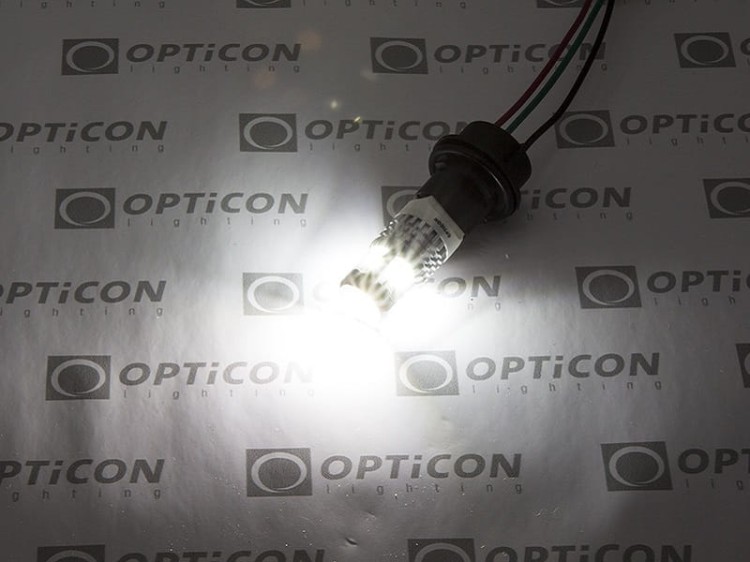 Żarówka Led P27W 3156 12x SMD3020 12V Biały Zimny 6000K CANBUS OPTICON PREMIUM