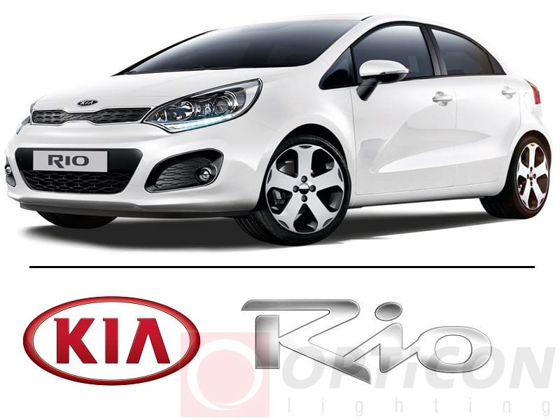 KIA Rio III - Zestaw oświetlenie kabiny LED 4000K Standard - 7 żarówek