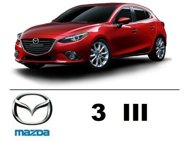 Mazda 3 III hatchback - Zestaw oświetlenie kabiny LED 4000K Standard - 6 żarówek