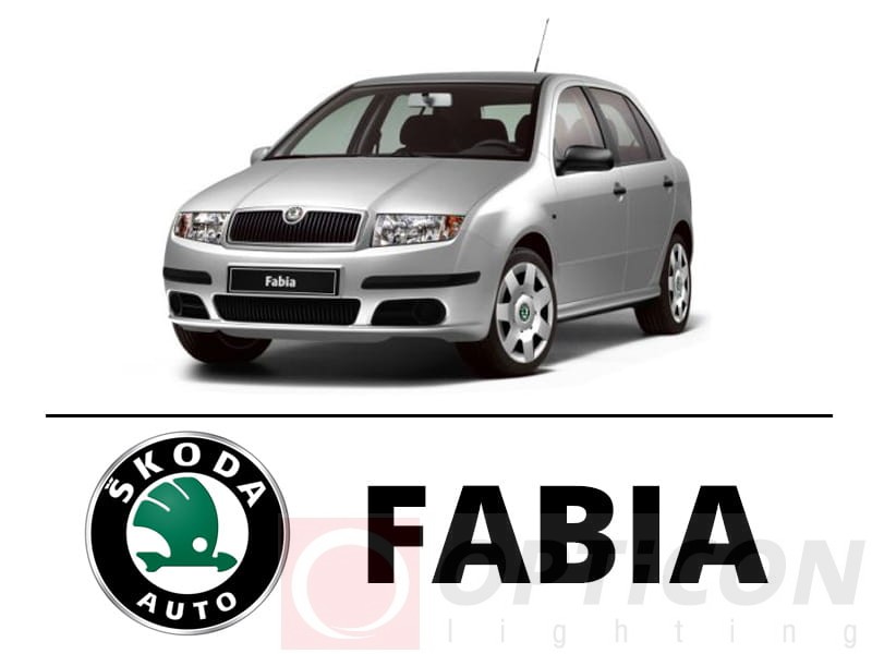 Skoda Fabia I Kombi - Zestaw oświetlenie kabiny LED 4000K Standard - 8 żarówek