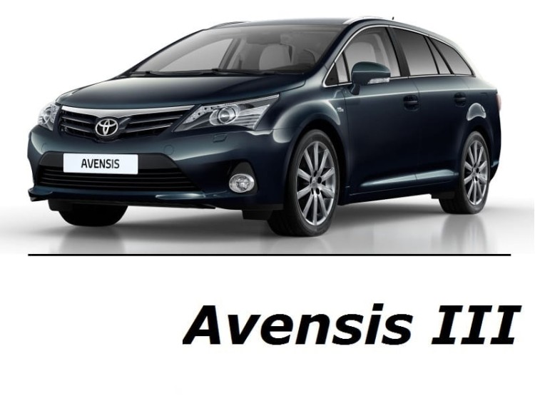 Toyota Avensis III T27 - Zestaw oświetlenia kabiny LED 6000K Standard - 9 żarówek
