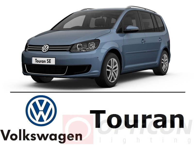 Volkswagen Touran I - Zestaw oświetlenia kabiny LED 4000K Standard - 8 żarówek