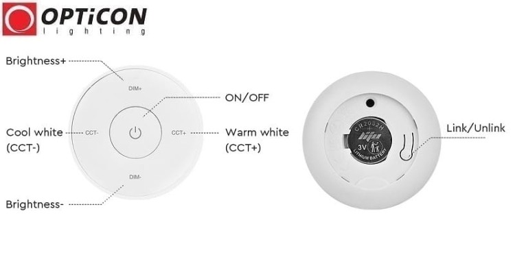 Pilot Mi-Light K1-B MONO / CCT 1x Strefowy Radiowy 2,4G - Czarny