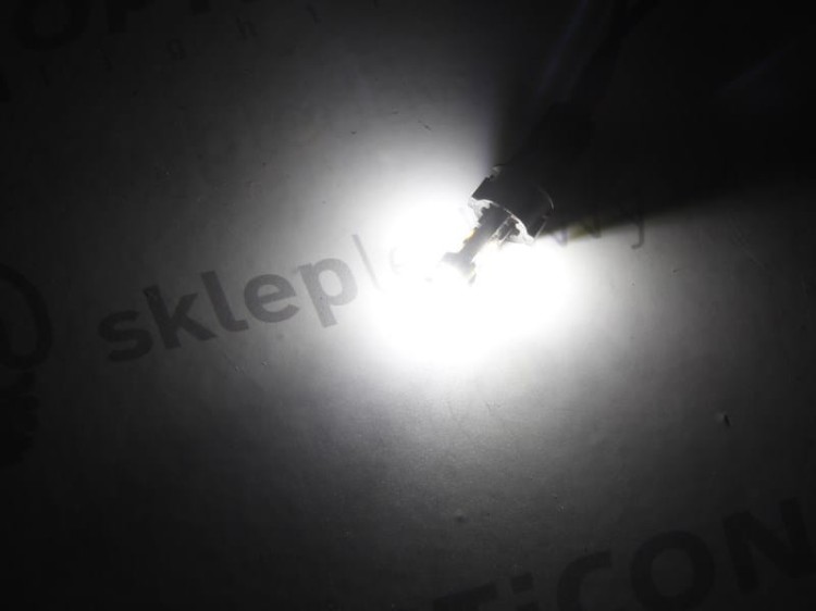 Żarówka Led W1,2W T5 R5 3x SMD3030 12V Biały Zimny 6000K OPTICON