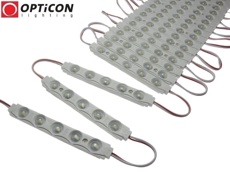 Moduł LED 24V 2W 5x SMD2835 IP65 Biały Zimny 6000K - 1 sztuka