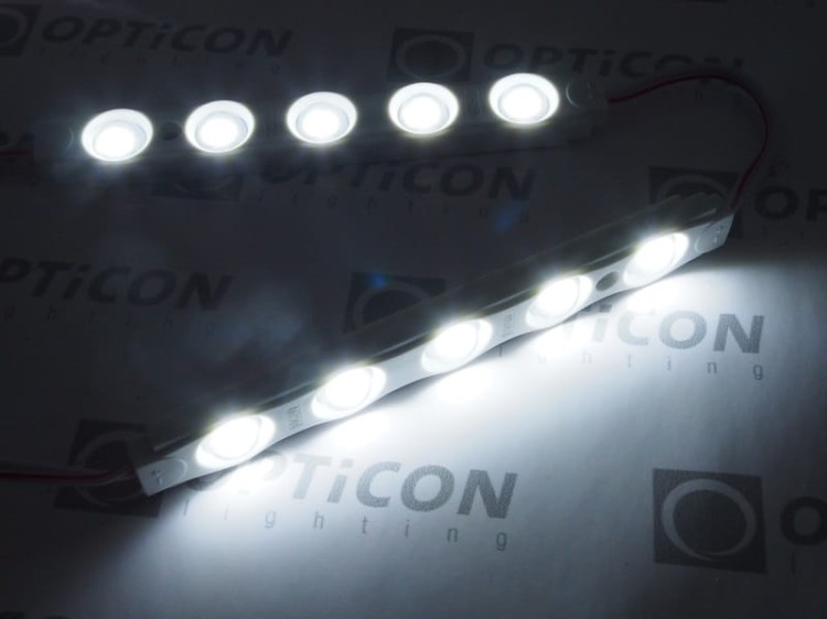 Moduł LED 24V 2W 5x SMD2835 IP65 Biały Zimny 6000K - 1 sztuka