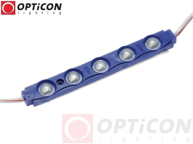 Moduł LED 24V 2W 5x SMD2835 IP65 Niebieski - 1 sztuka
