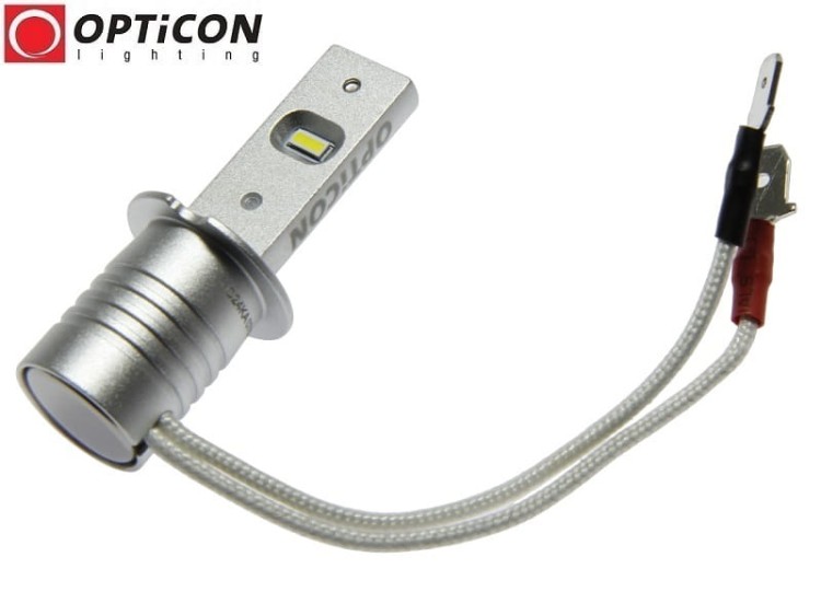 Żarówka LED H3 11W 12V 24V DC 1100lm 6000K OPTICON PREMIUM