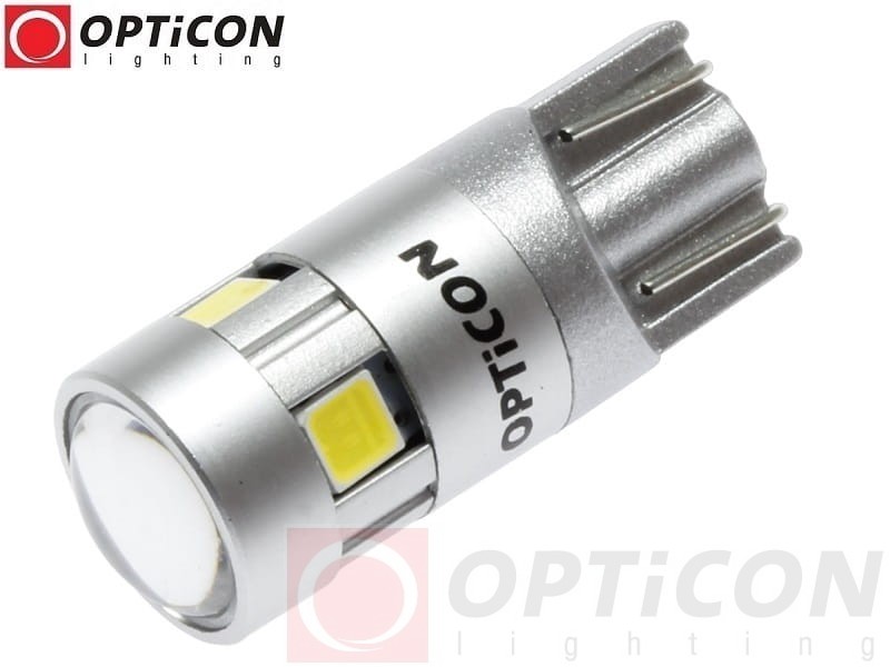 Żarówka Led W5W T10 12V DC 5x SMD 3030 Biały Neutralny 4500K OPTICON PREMIUM