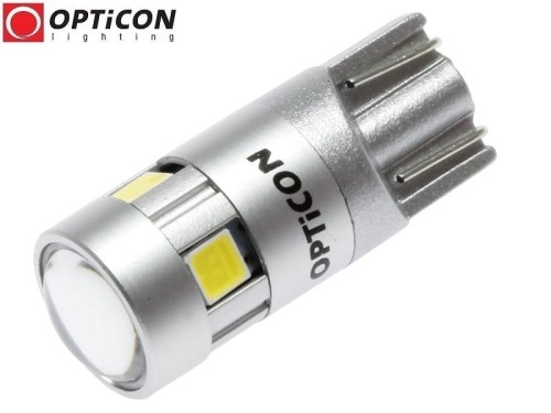 Żarówka Led W5W T10 12V DC 5x SMD 3030 Biały Neutralny 4500K OPTICON PREMIUM