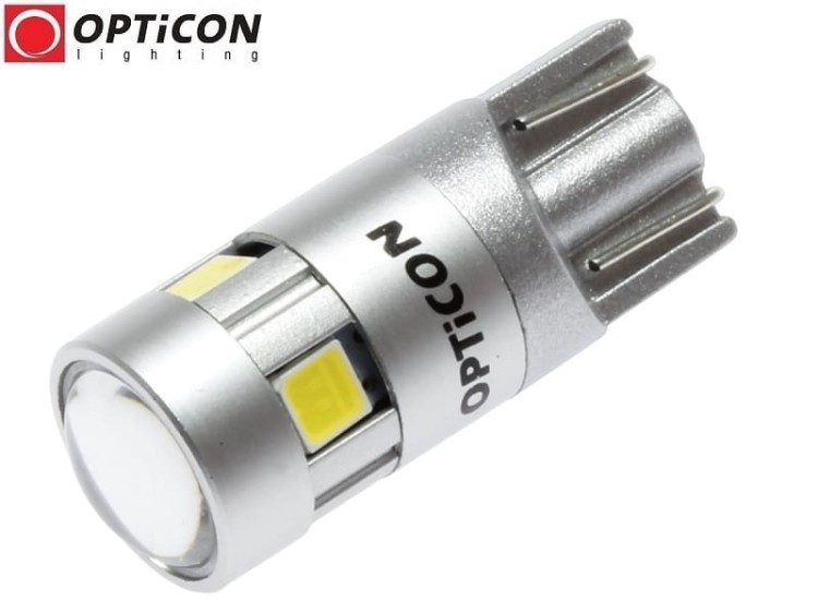 Żarówka Led W5W T10 12V DC 5x SMD 3030 Biały Neutralny 4500K OPTICON PREMIUM