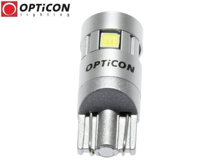 Żarówka Led W5W T10 12V DC 5x SMD 3030 Biały Zimny 6000K OPTICON PREMIUM