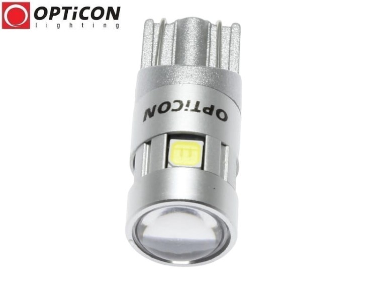 Żarówka Led W5W T10 12V DC 5x SMD 3030 Biały Zimny 6000K OPTICON PREMIUM