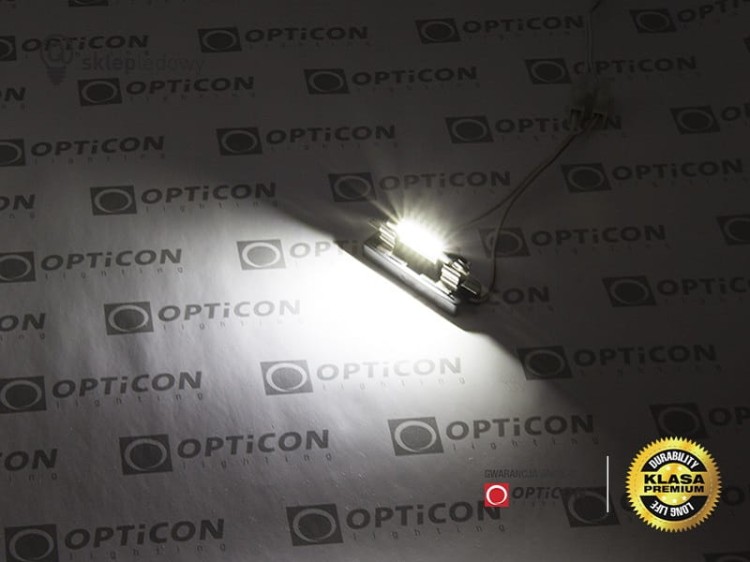 Żarówka Led C5W 31mm 12V DC 4x SMD 3030 Biały Zimny 6000K CANBUS OPTICON PREMIUM